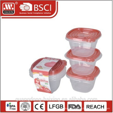 Recipiente de alimento plástico microondas (2pcs) 0,5 L
